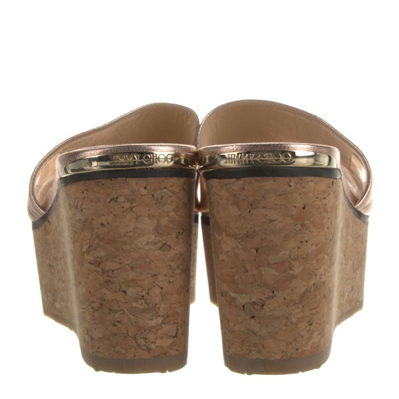 Jimmy Choo platform sandal wedges metallic - Picture 4 of 5